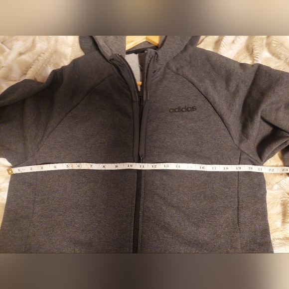 Adidas Men's Dark Gray Performance Jacket - Picture 6 of 7